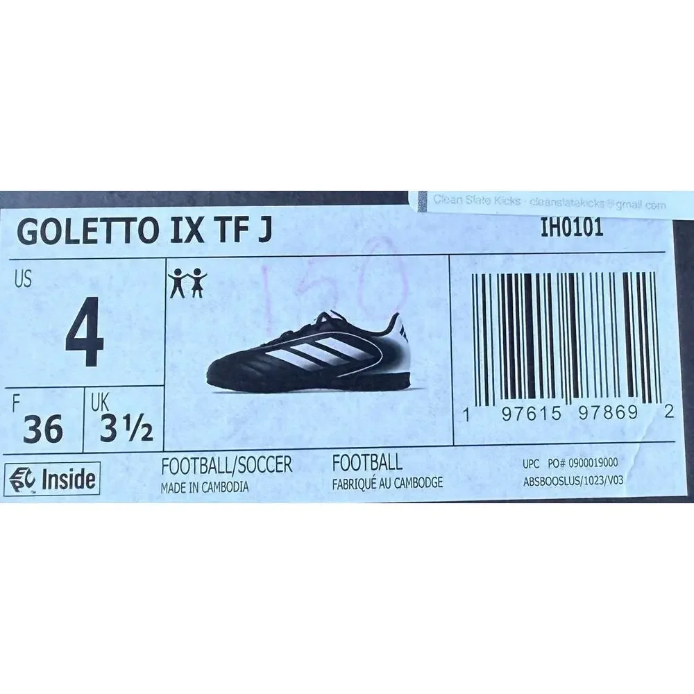 Adidas Goletto IX Turf Soccer Cleats 4Y NIB/NWT